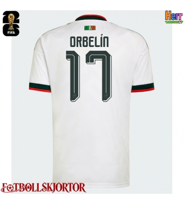 Mexiko Orbelin Pineda #17 Bortatröja VM 2026 Kortärmad